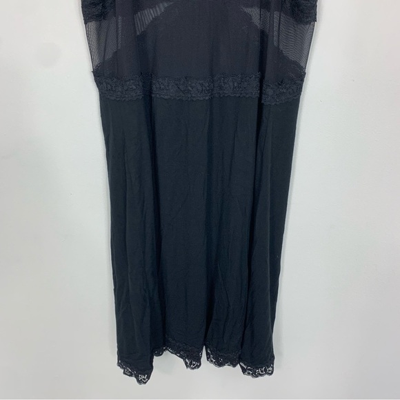 Adore Me Minerva Mesh Chemise Slip Black Size Large - Picture 6 of 8